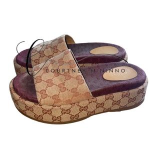 Gucci printed slides 37.5